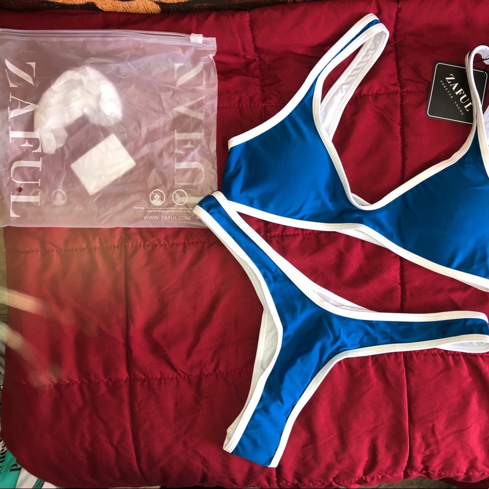 NWT zaful contrast bikini set